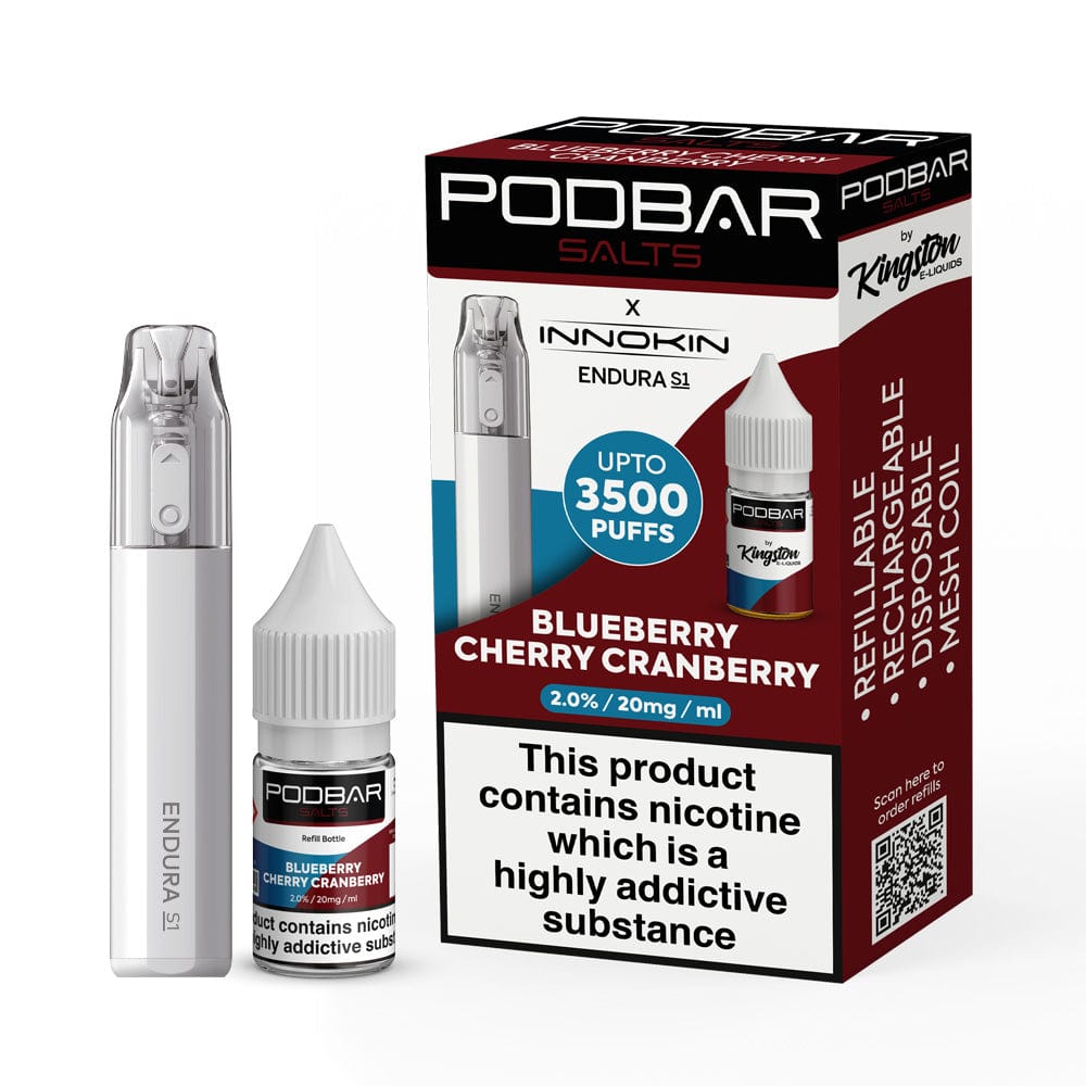 Podbar Salts Innokin Endura S1 Pod Kit Twin Pack Mcr Vape Distro