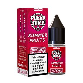 PUKKA JUICE - SUMMER FRUITS - 10ML NIC SALT - BOX OF 10 - Mcr Vape Distro