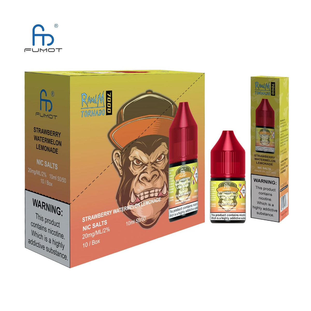 R and M 7000 Nic Salts 10ml E-liquids - Box of 10 - Mcr Vape Distro