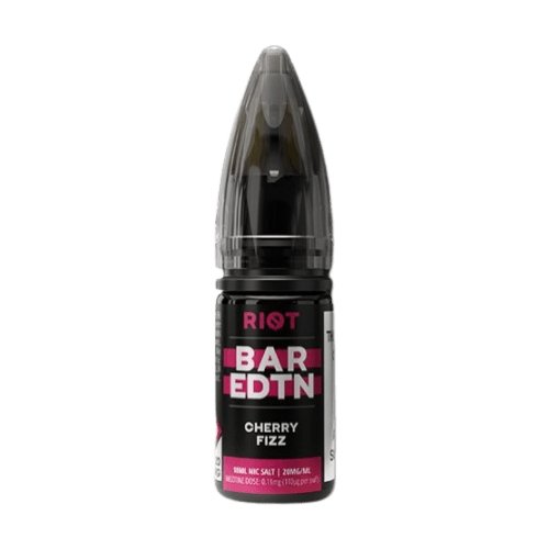 RIOT SQUAD BAR EDITION - CHERRY FIZZ - NIC SALT - BOX OF 10 - Mcr Vape Distro