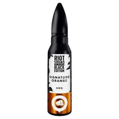 RIOT SQUAD - BLACK EDITION SERIES - SIGNATURE ORANGE - 50ML - Mcr Vape Distro