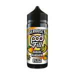 bulk wholesale Seriously Pod Fill 100ml E - liquids - Banana Mandarin