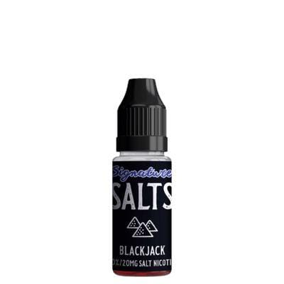 SIGNATURE - BLACKJACK - 10ML NIC SALT 20MG- Box of 10 - Mcr Vape Distro