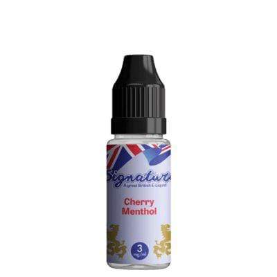 SIGNATURE - CHERRY MENTHOL - 10ML [BOX OF 10] - Mcr Vape Distro