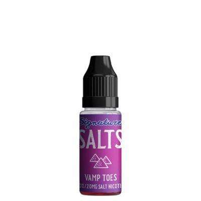 SIGNATURE - VAMP TOES - 10ML NIC SALT 20MG- Box of 10 - Mcr Vape Distro