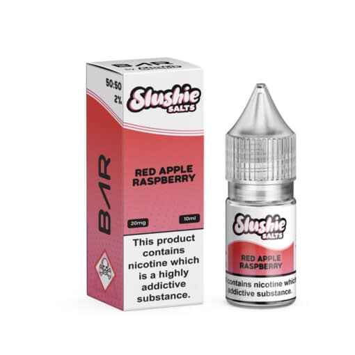 Slushie Bar Nic Salts - Red Apple Raspberry - Box of 10 - Mcr Vape Distro