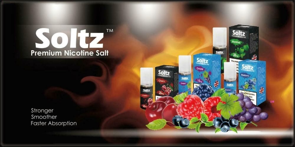 Soltz Premium - Blueberry - 10ml Nic Salt (Pack of 5) - Mcr Vape Distro
