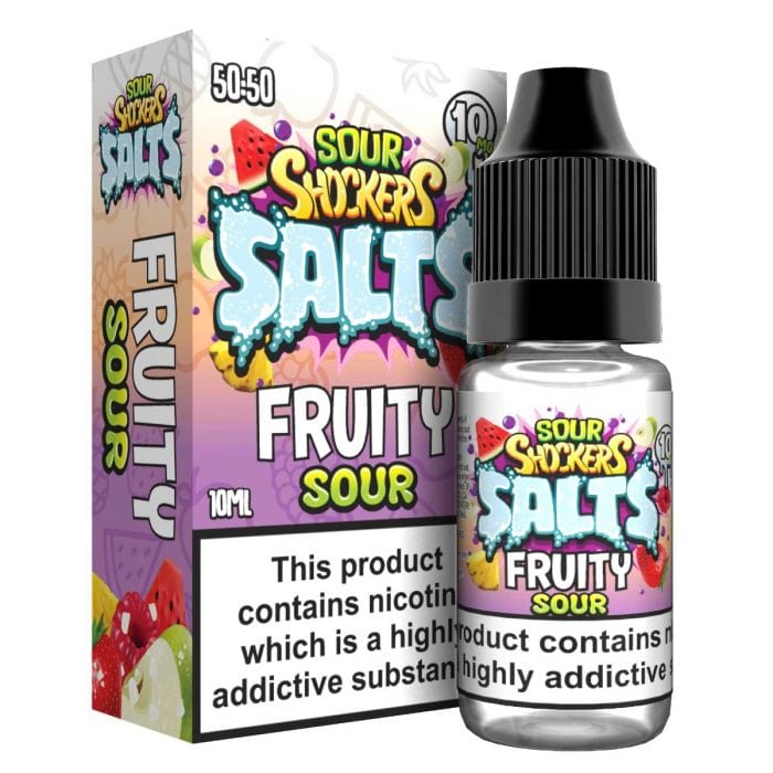 Sour Shockers Salts - Fruity Sour - 10ml Nic Salt (Pack of 5) - Mcr Vape Distro