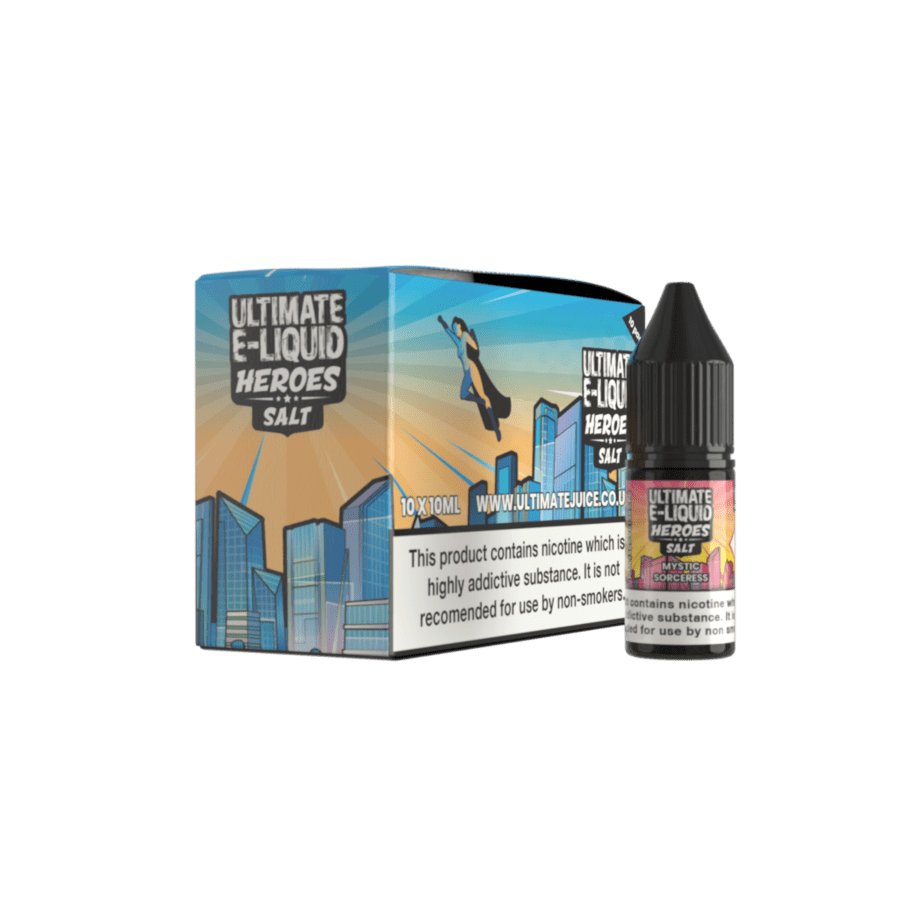 Ultimate Heroes Mystic Sorceress E-liquid-10ml Nic Salt- Box of 10 - Mcr Vape Distro