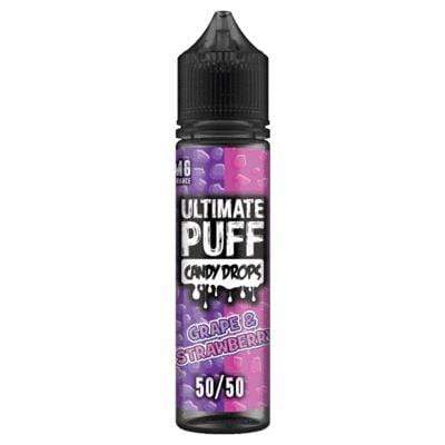 ULTIMATE PUFF - 50/50 - CANDY DROP - GRAPE & STRAWBERRY - 50ML - Mcr Vape Distro