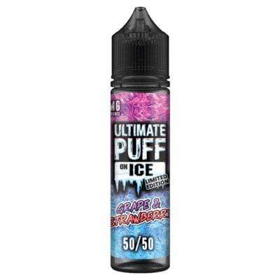 ULTIMATE PUFF - 50/50 - ON ICE - GRAPE & STRAWBERRY - 50ML - Mcr Vape Distro