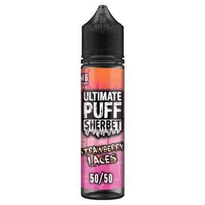 ULTIMATE PUFF - 50/50 - SHERBET - STRAWBERRY LACES - 50ML - Mcr Vape Distro