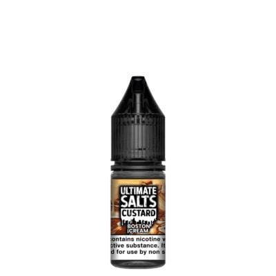 ULTIMATE SALTS - CUSTARD - BOSTON CREAM - 10ML NIC SALT (BOX OF 10) - Mcr Vape Distro