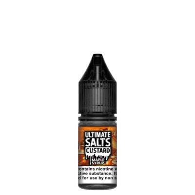 ULTIMATE SALTS - CUSTARD - MAPLE SYRUP - 10ML NIC SALT (BOX OF 10) - Mcr Vape Distro