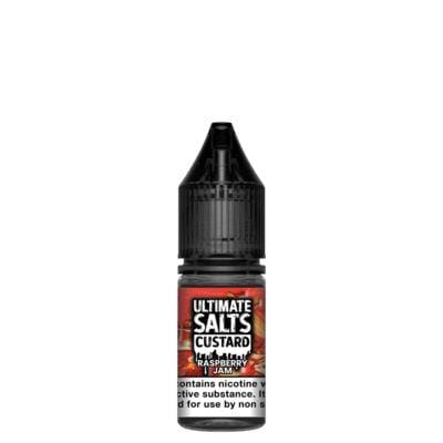 ULTIMATE SALTS - CUSTARD - RASPBERRY JAM - 10ML NIC SALT (BOX OF 10) - Mcr Vape Distro