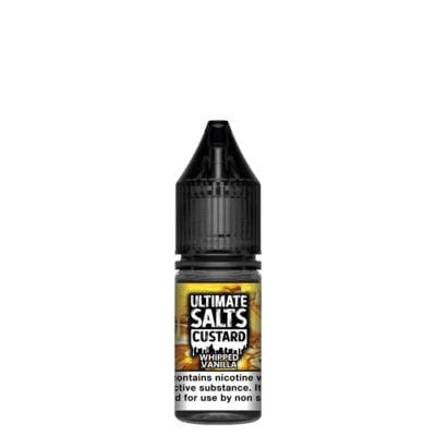 ULTIMATE SALTS - CUSTARD - WHIPPED VANILLA - 10ML NIC SALT (BOX OF 10) - Mcr Vape Distro