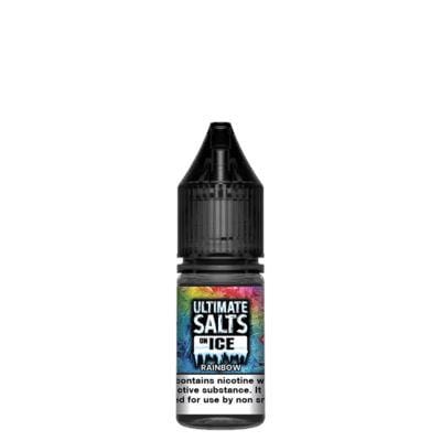 ULTIMATE SALTS - ON ICE - RAINBOW - 10ML NIC SALT (BOX OF 10) - Mcr Vape Distro