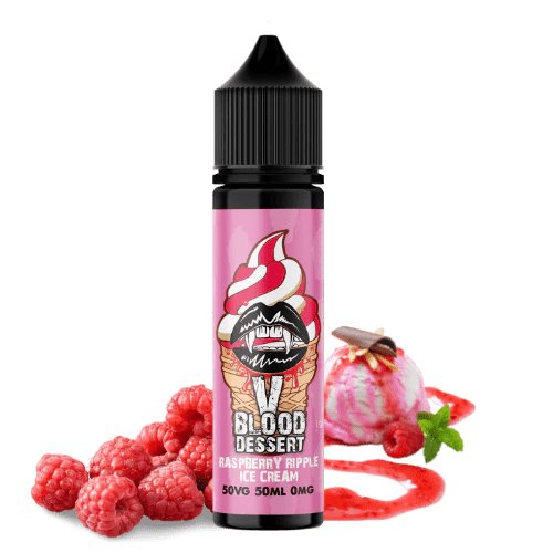 Vampire Blood Dessert - Raspberry Ripple Ice Cream - 50ml - Mcr Vape Distro