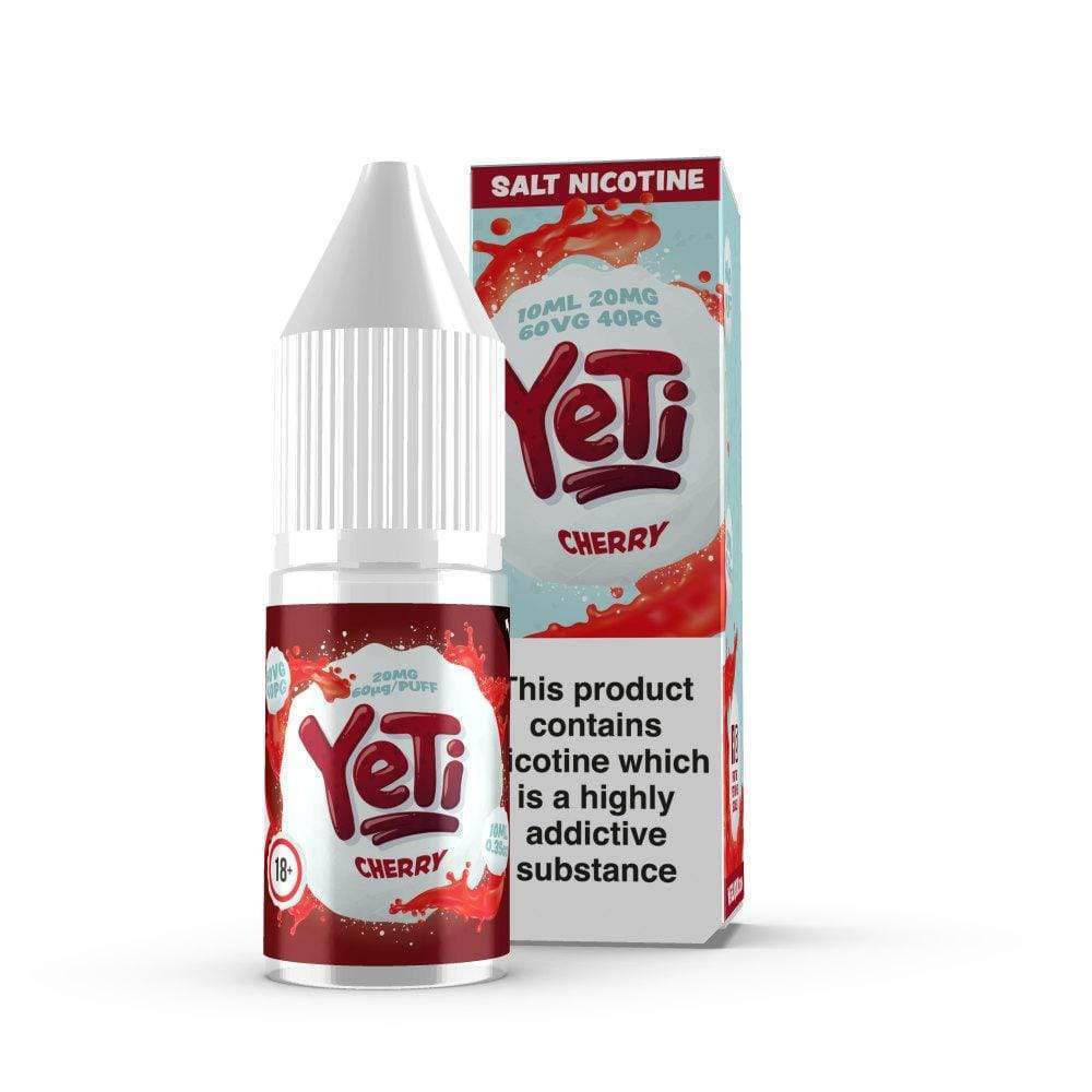 Yeti Cherry- Nic Salt- Box of 10 - Mcr Vape Distro