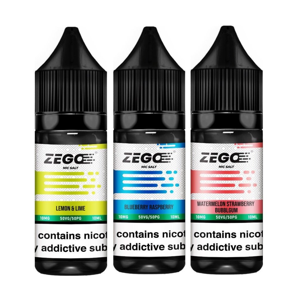 Zego Nic Salt 10ml E-Liquid - Box of 10 - Mcr Vape Distro