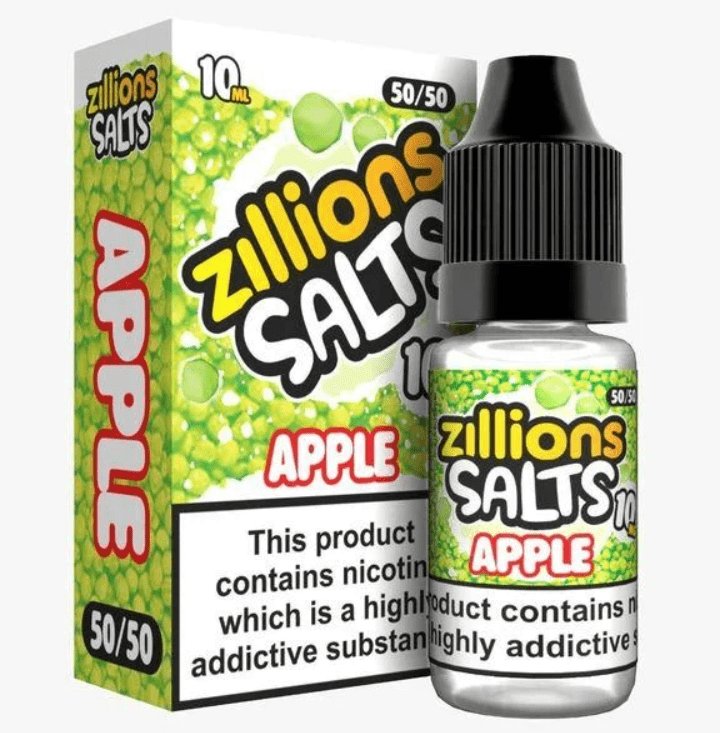 Zillion - Apple - 10ml Nic Salt (Pack of 5) - Mcr Vape Distro