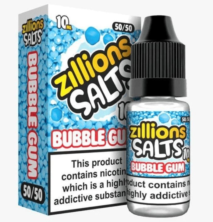 Zillion - Bubble Gum - 10ml Nic Salt (Pack of 5) - Mcr Vape Distro