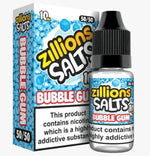 bulk wholesale Zillion - Bubble Gum - 10ml Nic Salt (Pack of 5) - 10mg