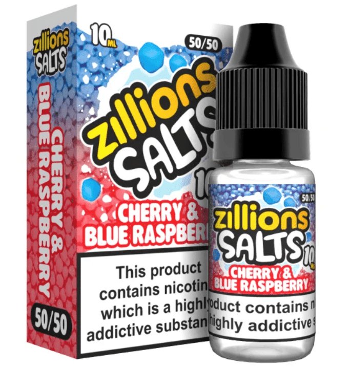 Zillion - Cherry & Blue Raspberry - 10ml Nic Salt (Pack of 5) - Mcr Vape Distro