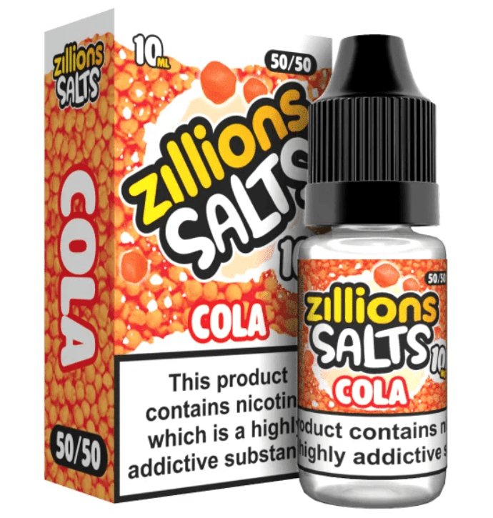 Zillion - Cola - 10ml Nic Salt (Pack of 5) - Mcr Vape Distro