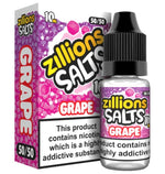 bulk wholesale Zillion - Grape - 10ml Nic Salt (Pack of 5) - 10mg