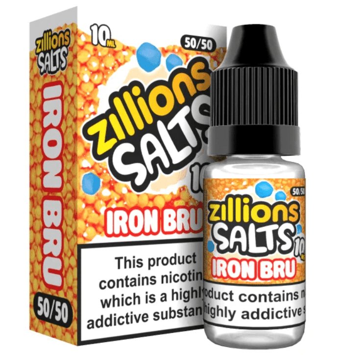 Zillion - Iron Bru - 10ml Nic Salt (Pack of 5) - Mcr Vape Distro