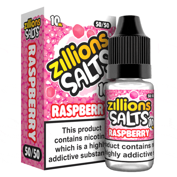 Zillion - Raspberry - 10ml Nic Salt (Pack of 5) - Mcr Vape Distro